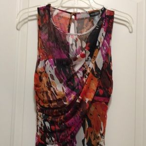 Bisou Bisou Multicolored Stretch Dress Size 8